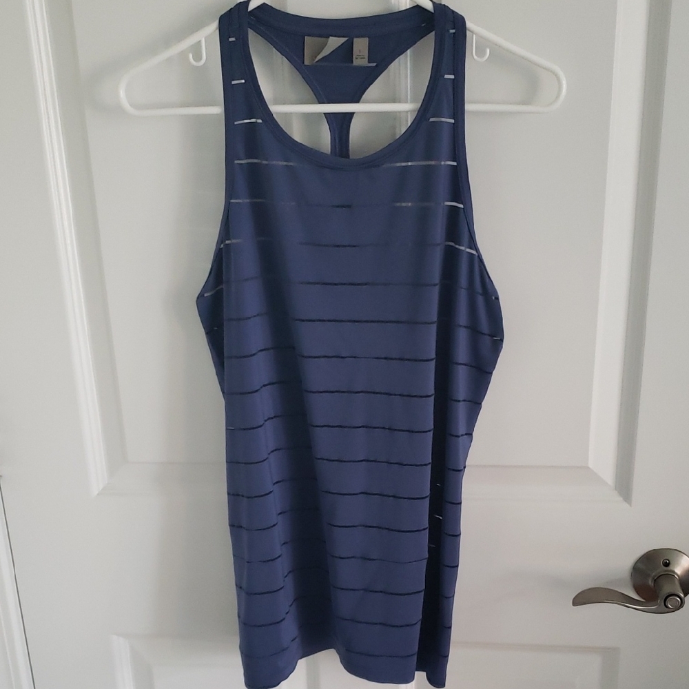 Athleta Navy Racerback Tank